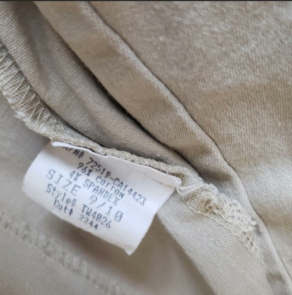 MONSTER GIRL Vintage 90s Made in USA Tan Skort Jumpsuit Romper Dress Medium - Picture 4 of 6